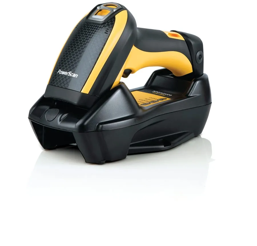 Datalogic PowerScan 9500 serisi kablosuz okuyucu, şarj kızağında